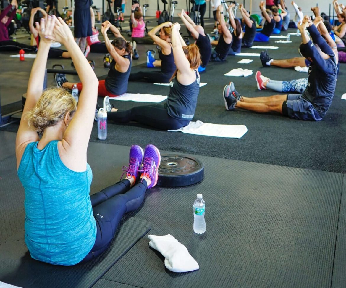 personal trainer on the job